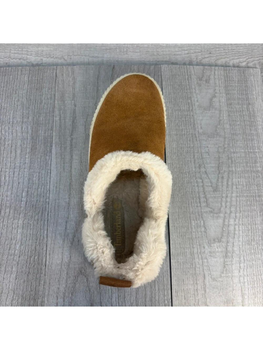 Vintage Timberland Mukluks Size 7.5 Suede Shearling Slip-On Shoes - Picture 12 of 13